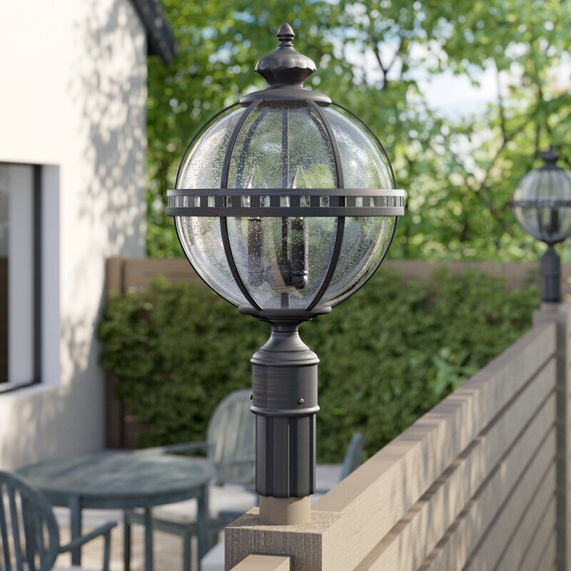 Outdoor globe shop light post