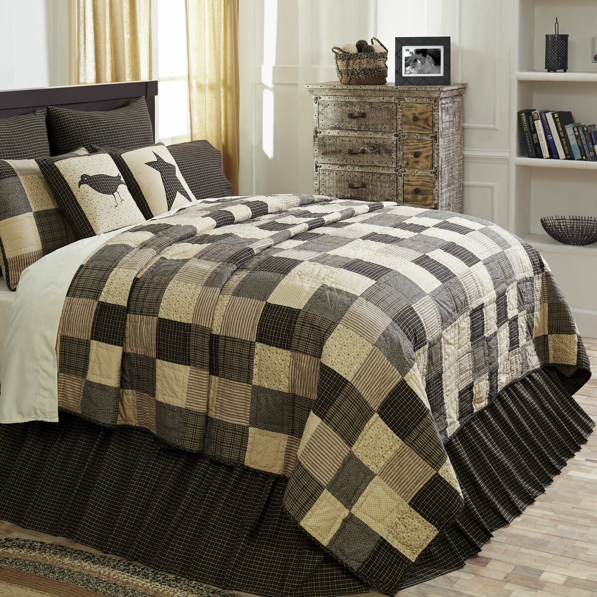 Traditional patchwork quilt