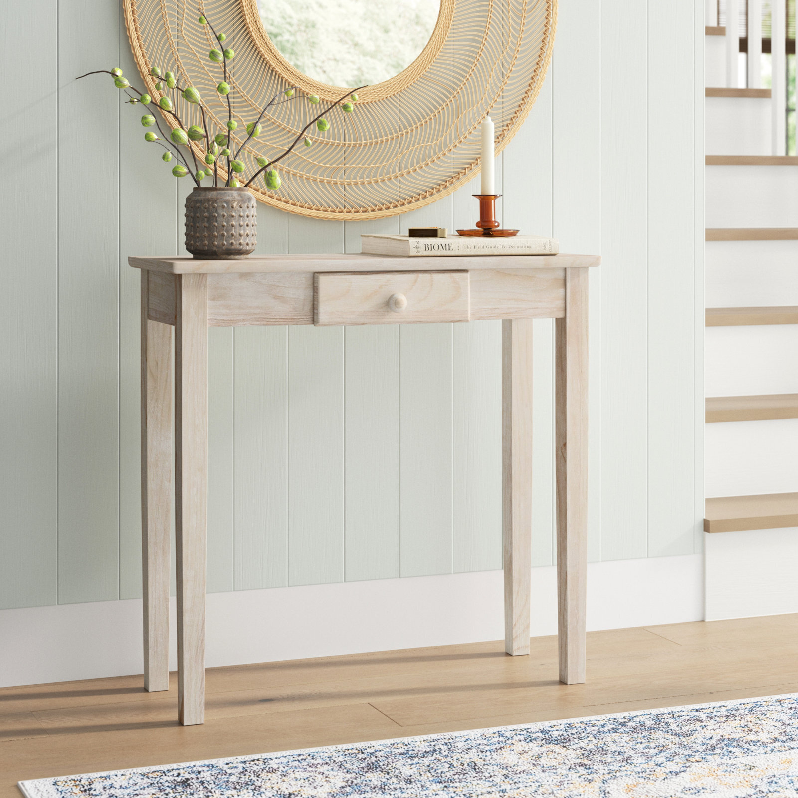 Traditional Wood Console Table