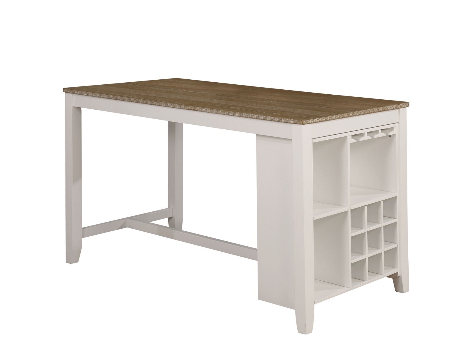 Transitional meets country chic wine storage table
