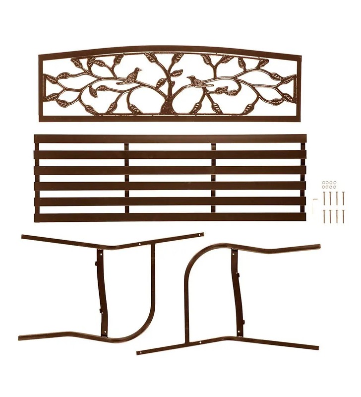 Tree of Life Iron Garden Bench
