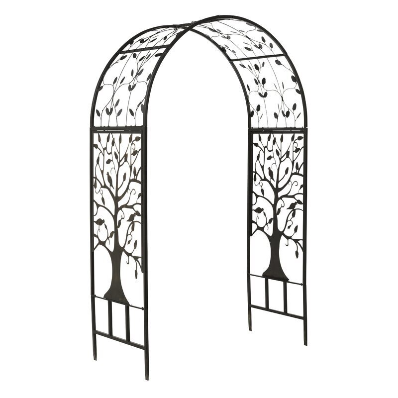 Tree of Life Style Metal Trellis Arch