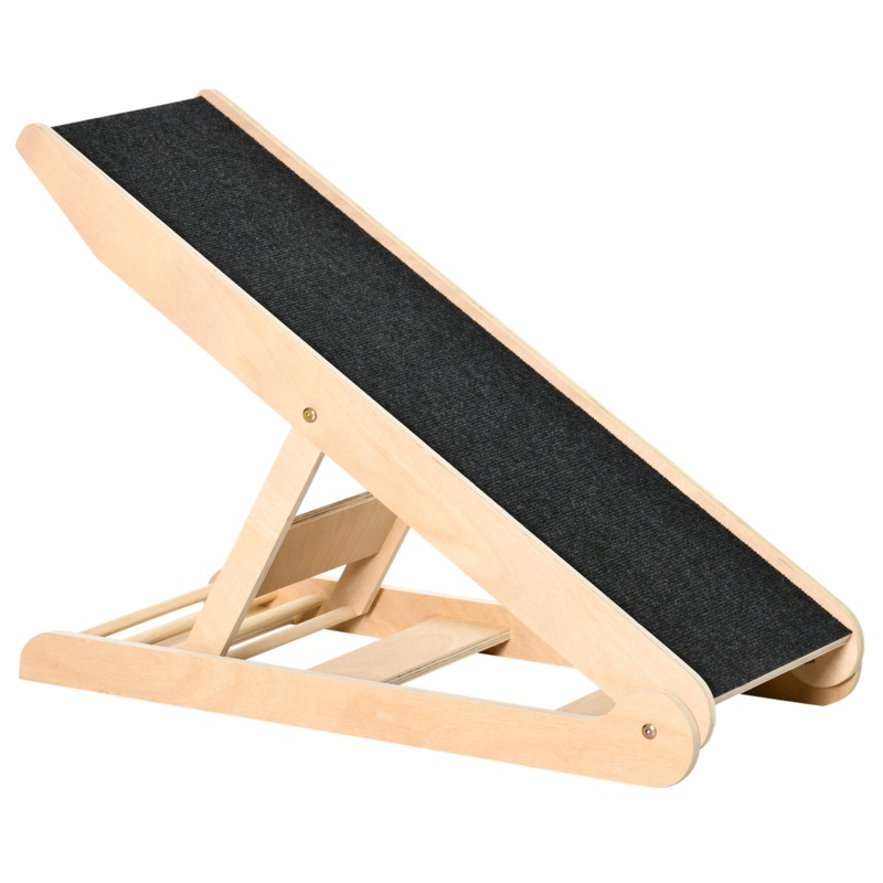 Adjustable Pet Ramp with Carpeted Surface