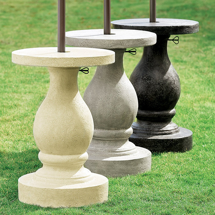 Turned Baluster Patio Umbrella Stand