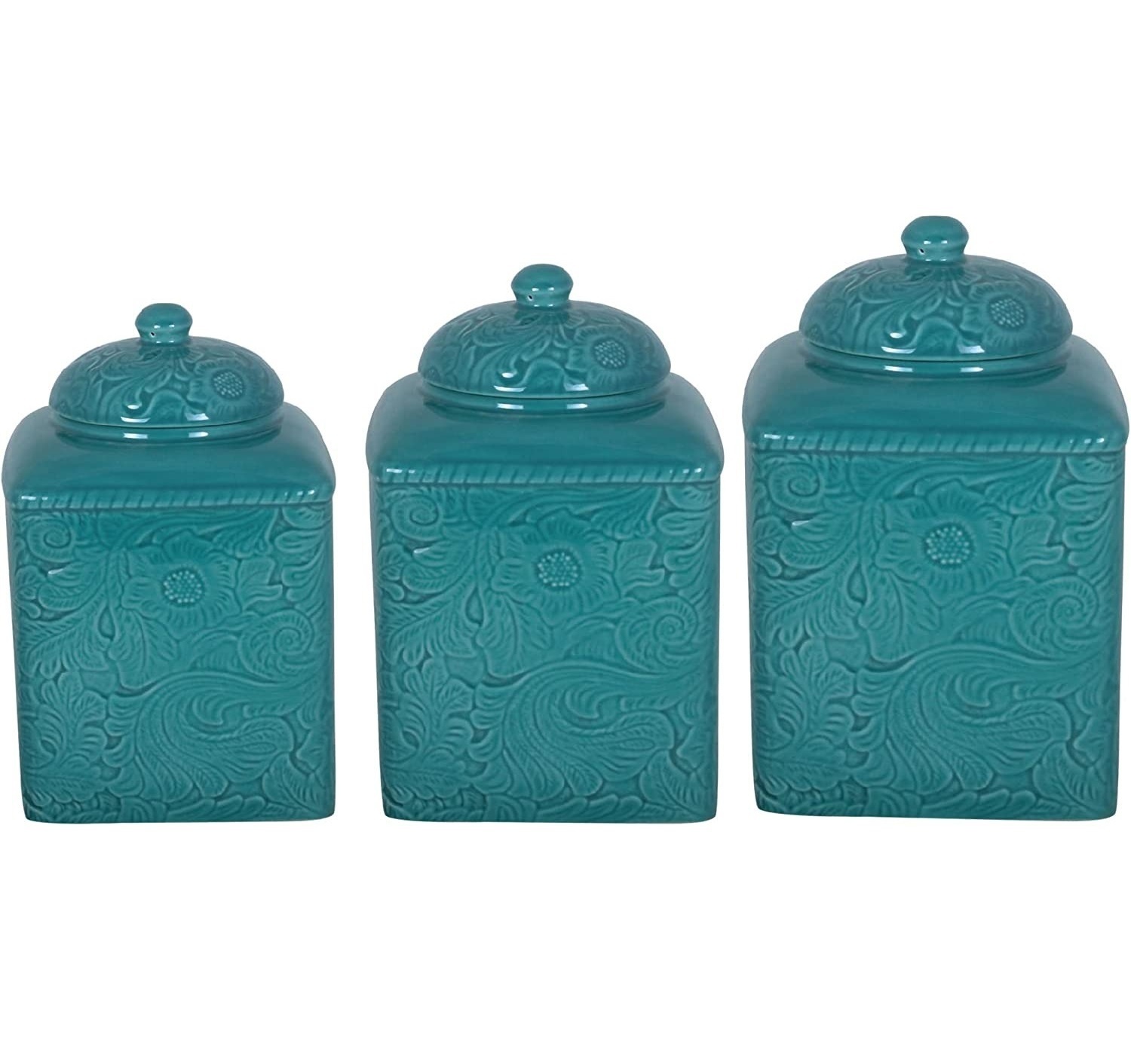 Turquoise Kitchen Canisters