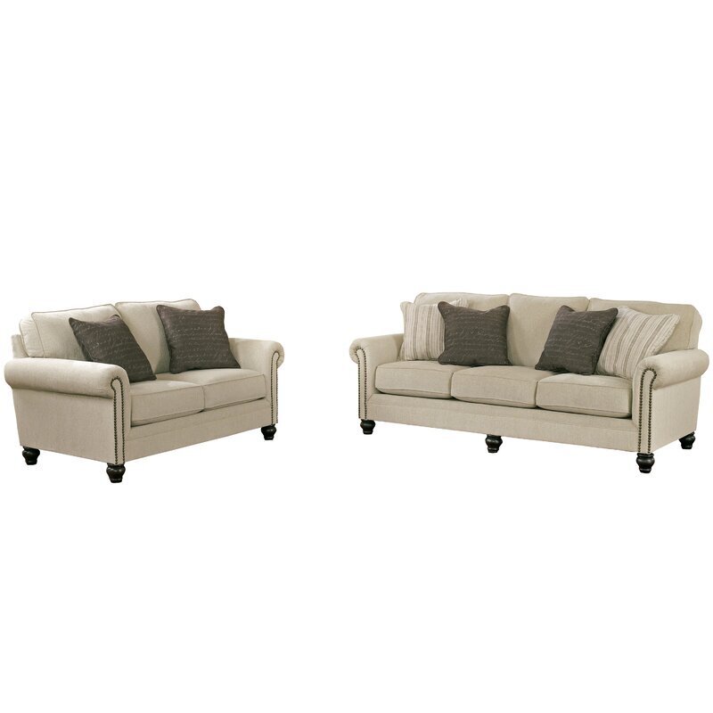 Two Piece Country Living Room Furniture Set