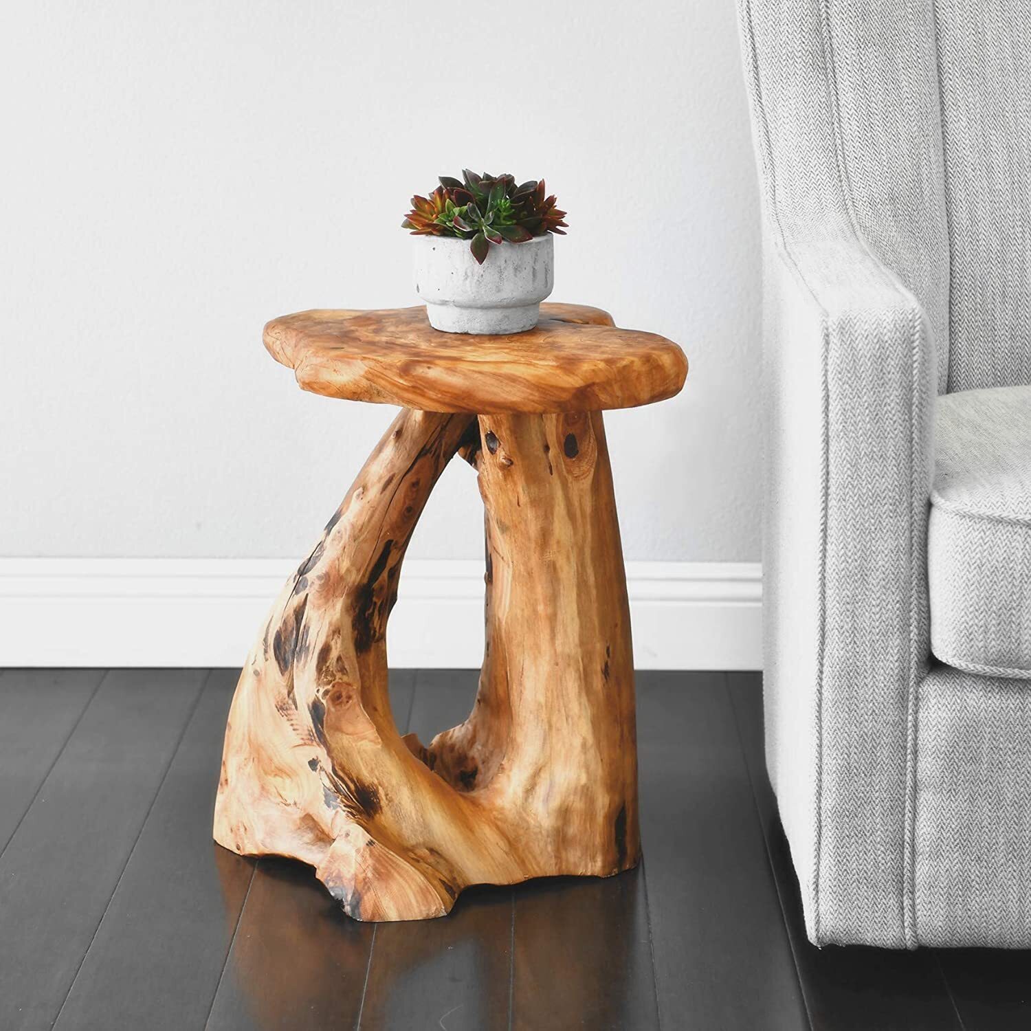 Two Tone Driftwood Side Table