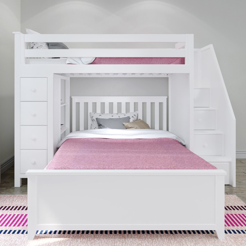 Tyree 8 Drawer Solid Wood L-Shaped Bunk Beds by Three Posts™ Baby & Kids