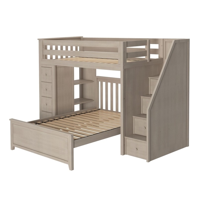 Tyree 8 Drawer Solid Wood L-Shaped Bunk Beds by Three Posts™ Baby & Kids
