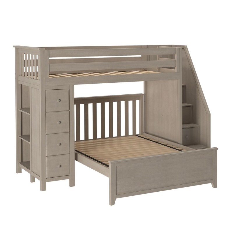 Tyree 8 Drawer Solid Wood L-Shaped Bunk Beds by Three Posts™ Baby & Kids