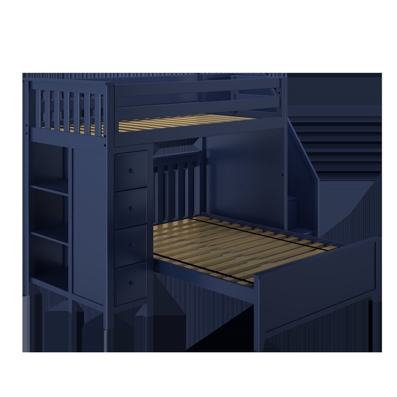 Tyree 8 Drawer Solid Wood L-Shaped Bunk Beds by Three Posts™ Baby & Kids