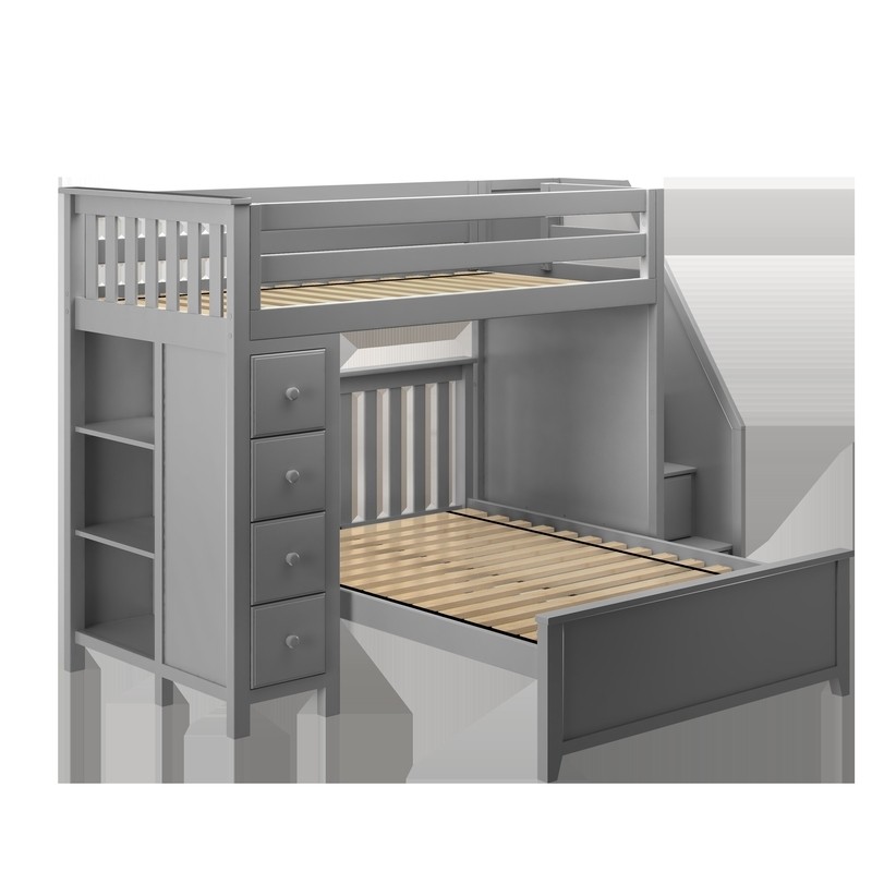 Tyree 8 Drawer Solid Wood L-Shaped Bunk Beds by Three Posts™ Baby & Kids