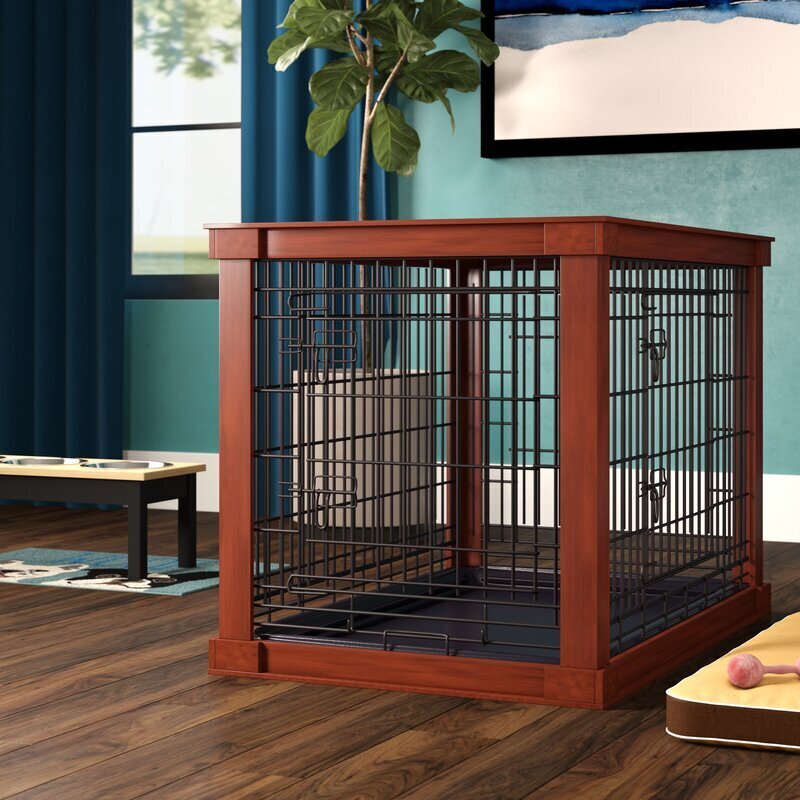 Understated Mixed Material Pet Crate