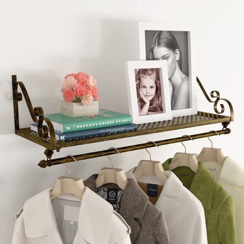 Wall Mounted Coat Rack With Shelf - Ideas on Foter