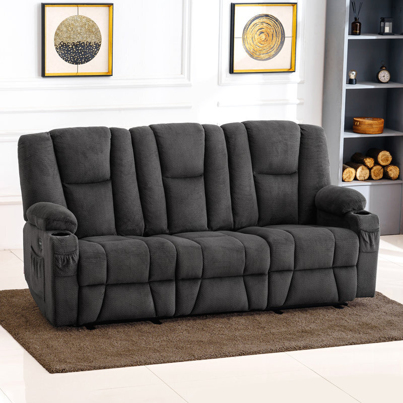 Upholstered Sofa with Lumbar Heat