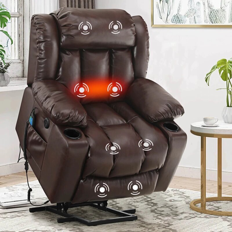 Vegan leather extra large recliner