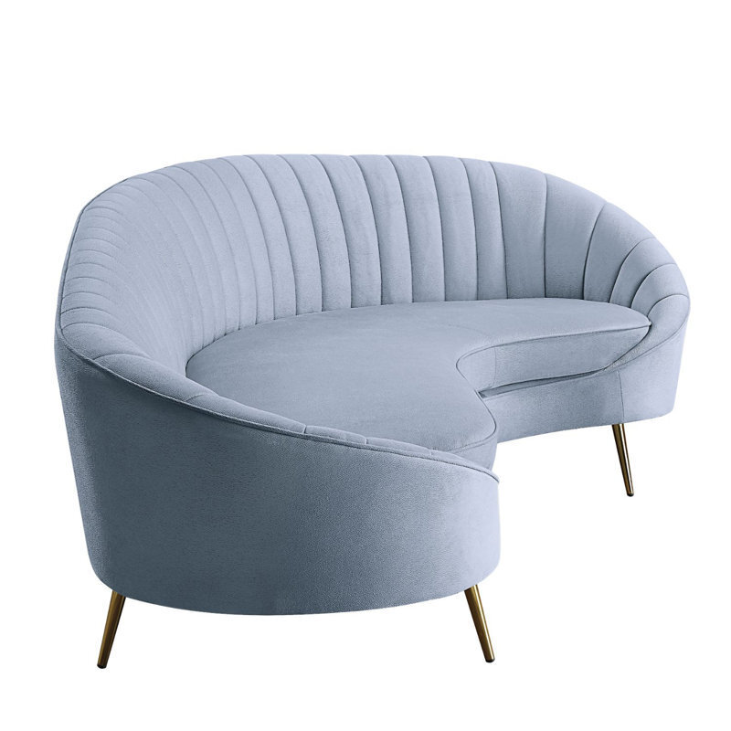 Velvet circle sofa