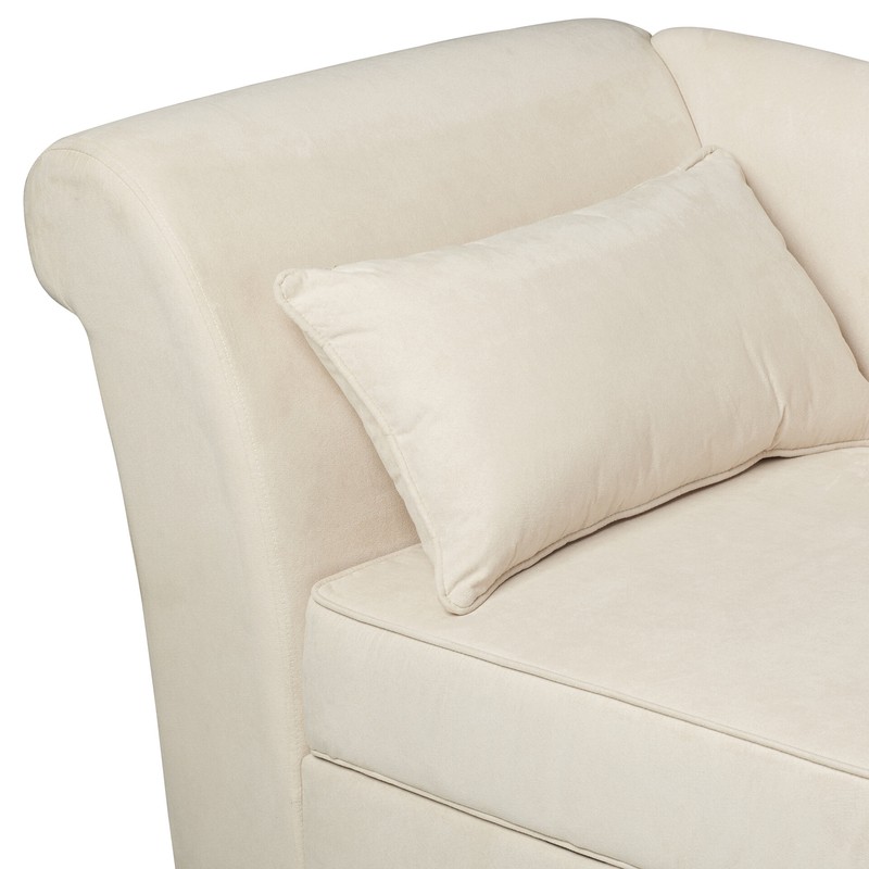 Verona One Left-Arm Chaise Flared Arms Chaise Lounge with Storage