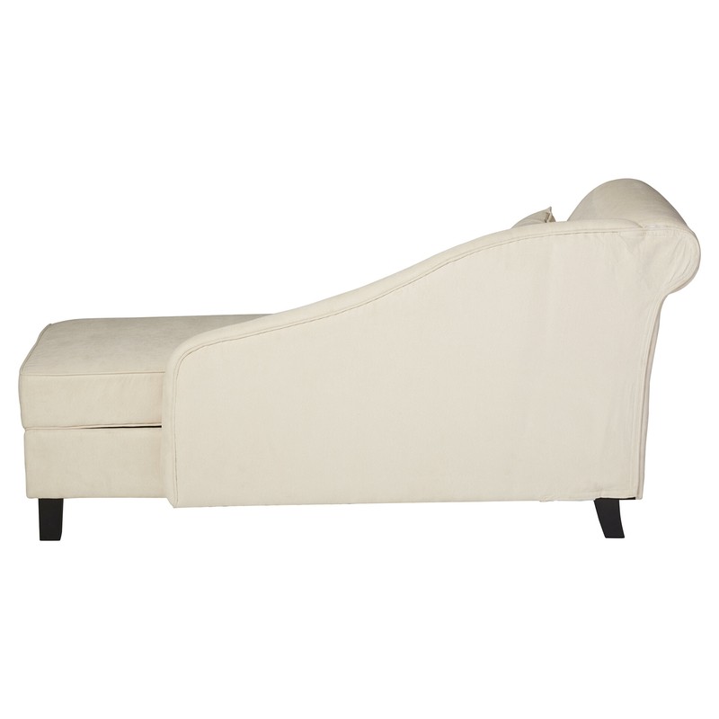 Verona One Left-Arm Chaise Flared Arms Chaise Lounge with Storage