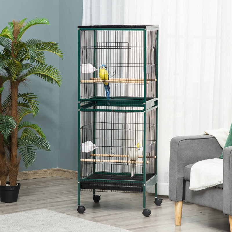 Vertical Bird Cage with Divider
