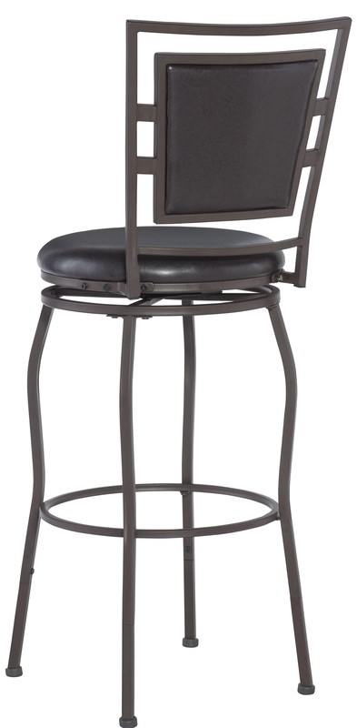 Vinciguerra Adjustable Height Swivel Bar Stool