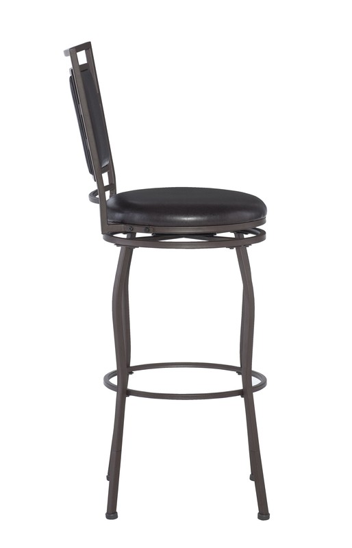 Vinciguerra Adjustable Height Swivel Bar Stool