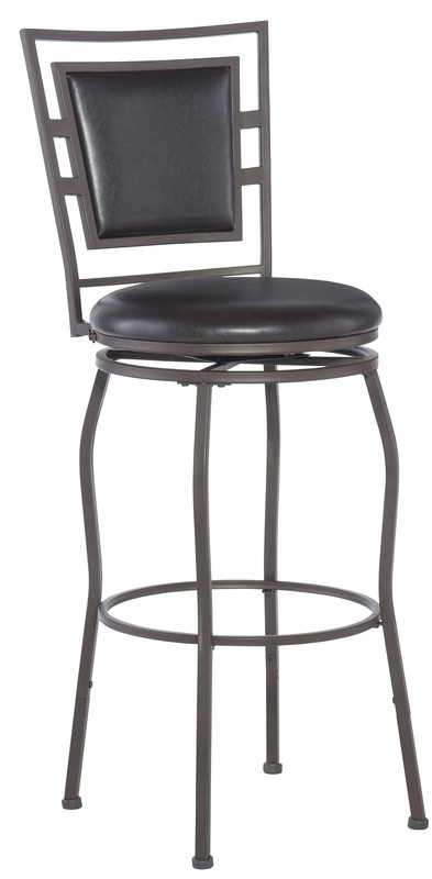 Vinciguerra Adjustable Height Swivel Bar Stool