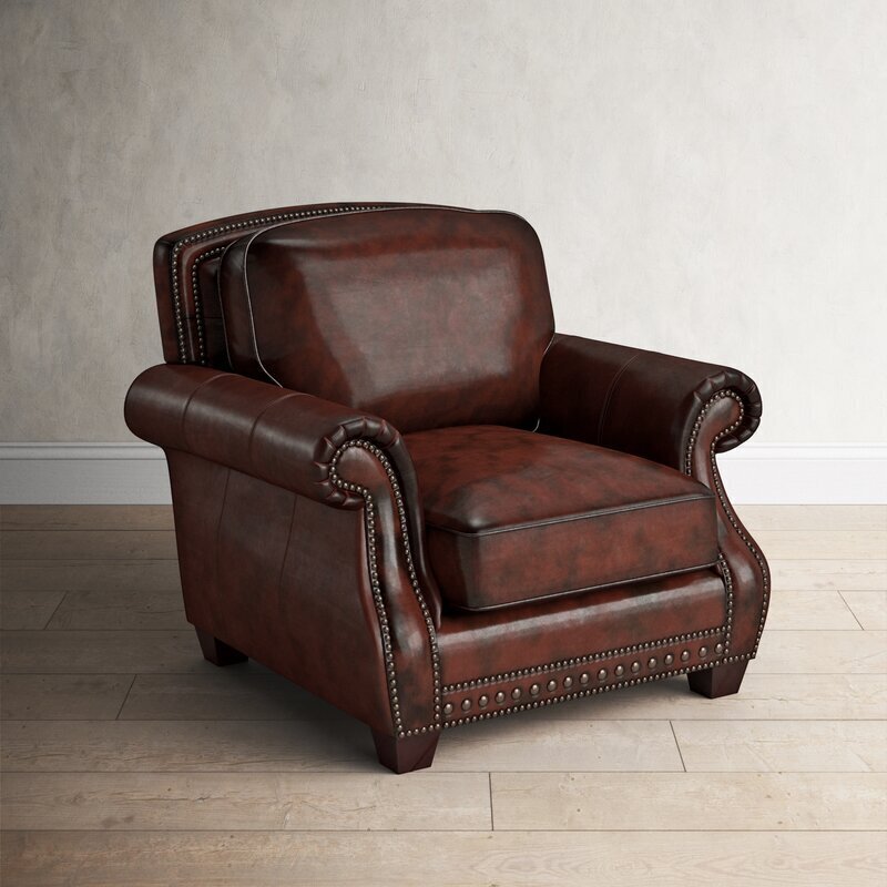 Vintage leather club chair