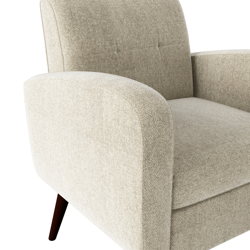 Wesson 28'' Wide Tufted Armchair and Ottoman
