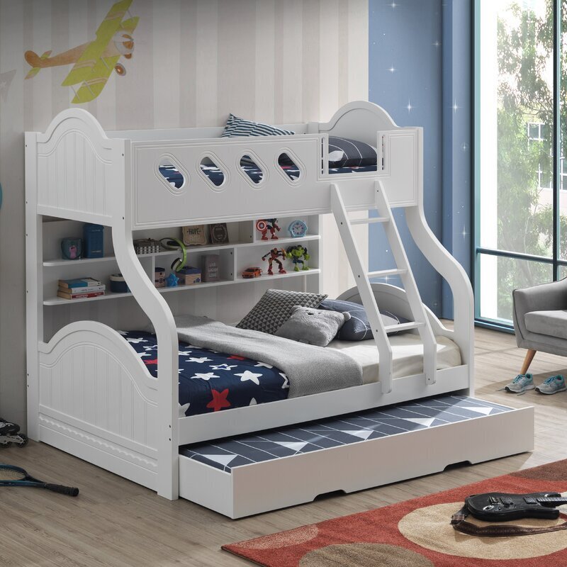 Whimsical Bunk Beds with Shelves