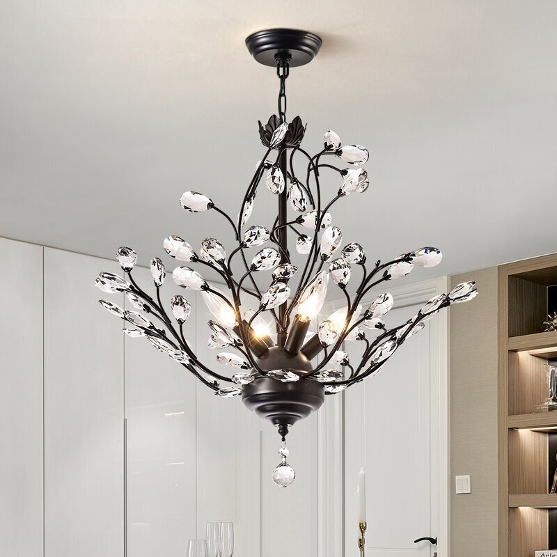 Whimsical Chandelier With Crystals