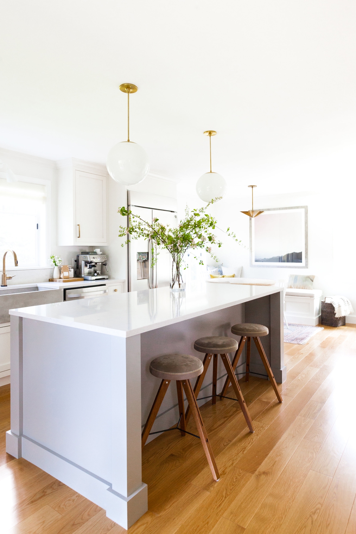 My White and Gold Kitchen · Glambytes · Home - Design