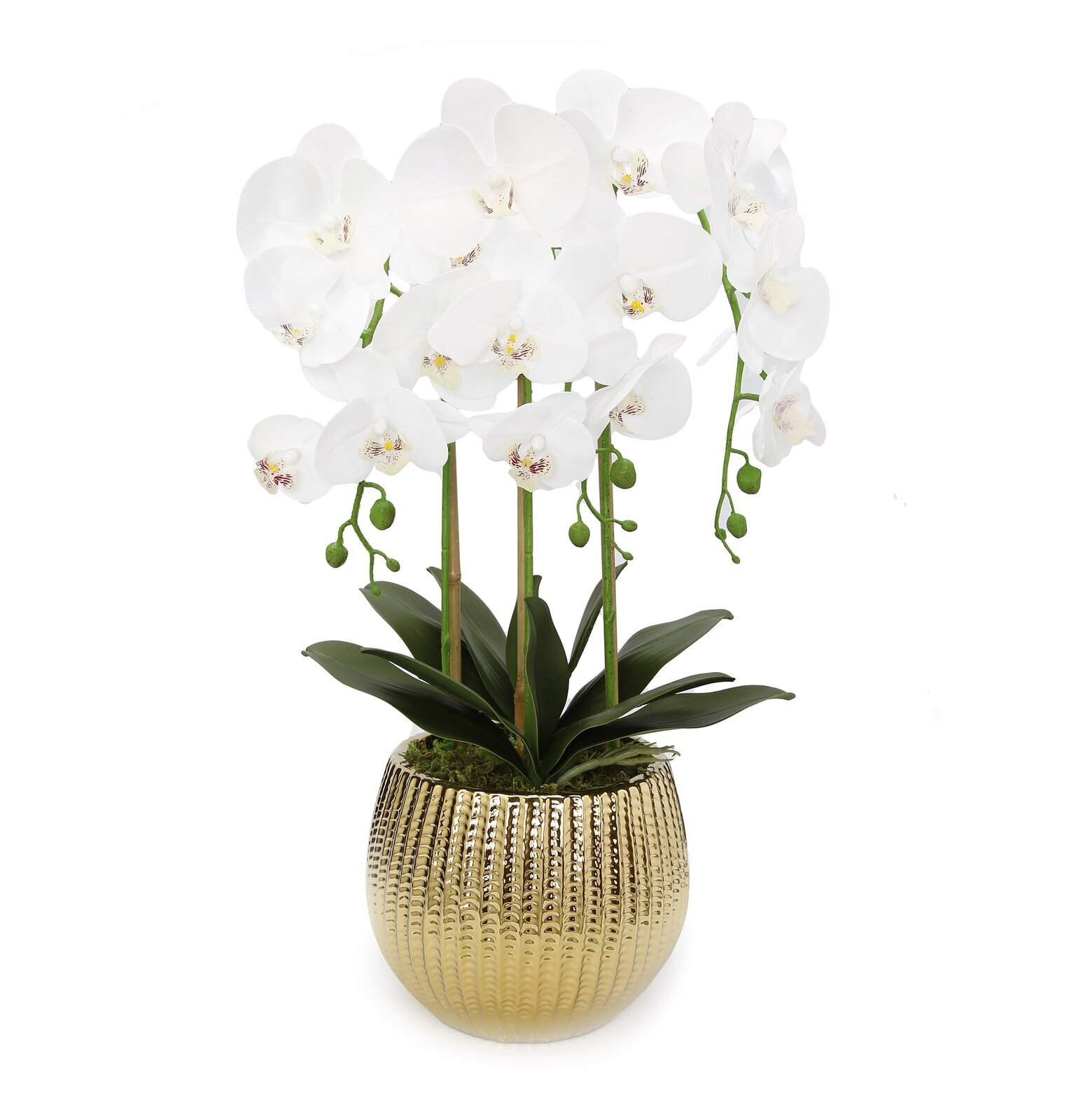 White Orchid Artificial Flower Centerpiece
