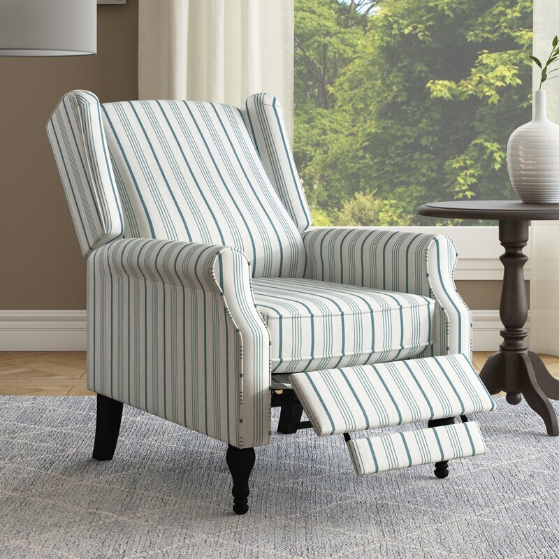 Wing French country recliner
