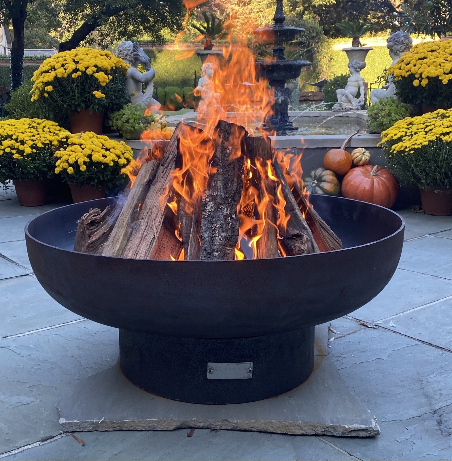 Wood Burning Outdoor Fireplace