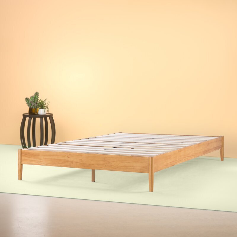 Wood Low Profile Platform Bed