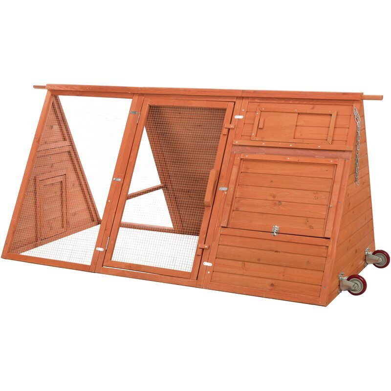 Wooden Coop for 2 Chickens with Run