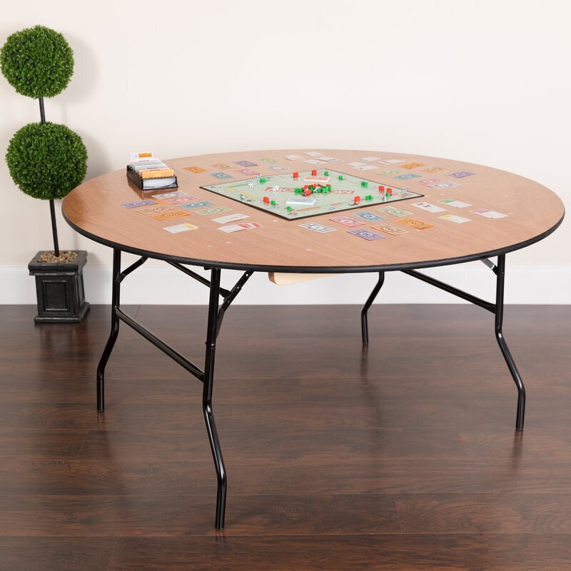Wooden Foldable Round Dining Table
