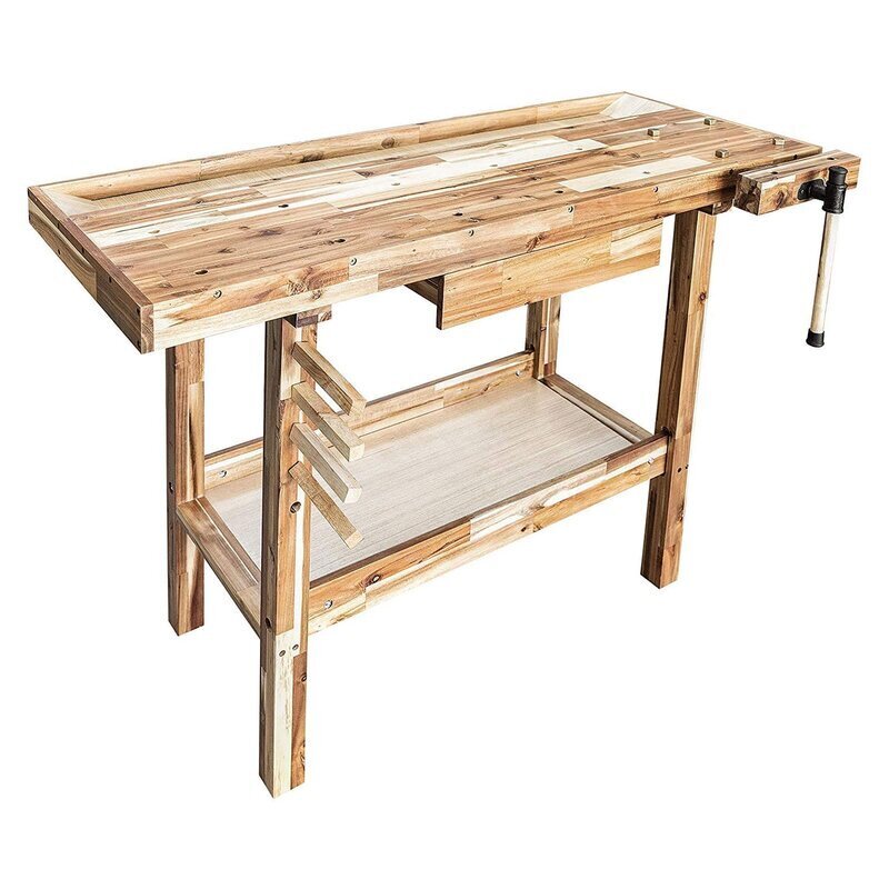 Wooden Garage Work Table