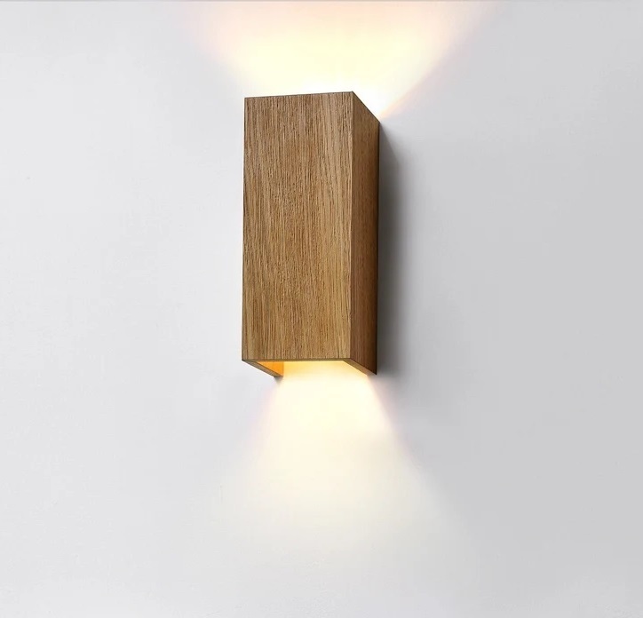 Wooden wall lamp cover