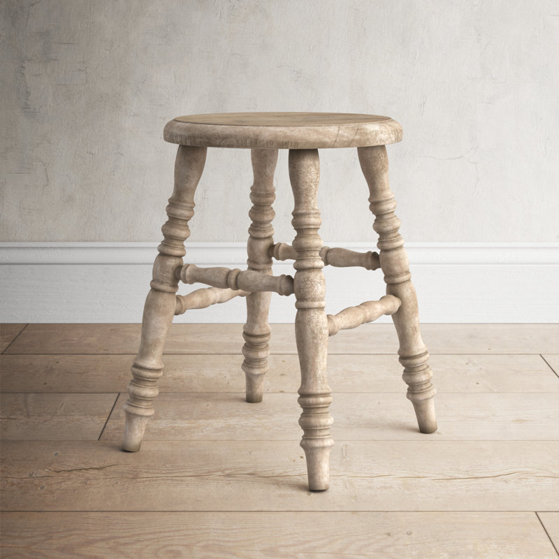 Worn Rustic French Country Vintage Milking Stool