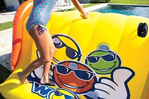 WOW World of Watersports 19-2210 Slide N Smile Floating 2 Lane Waterslide, 9 Feet Long