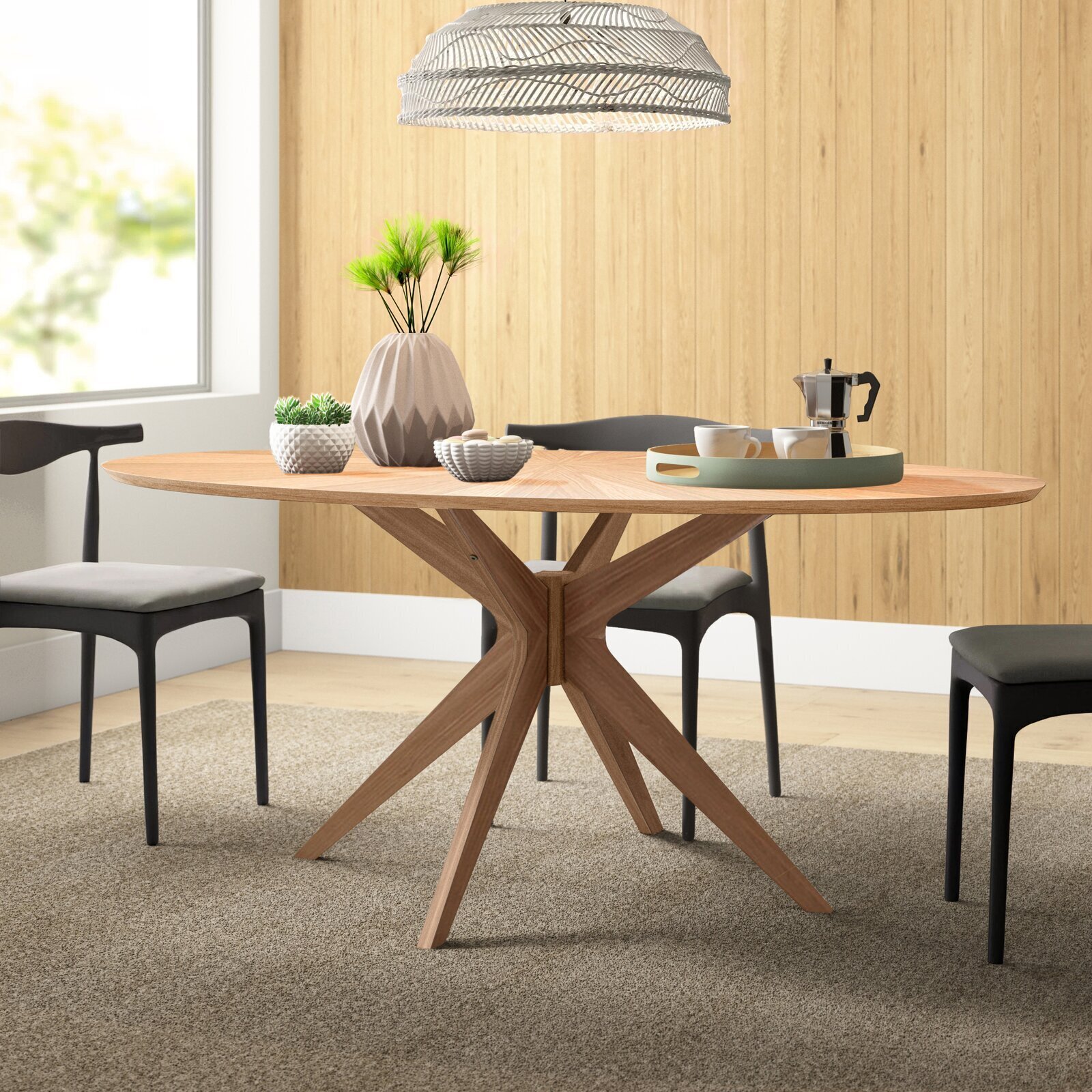 X Base Dining Table