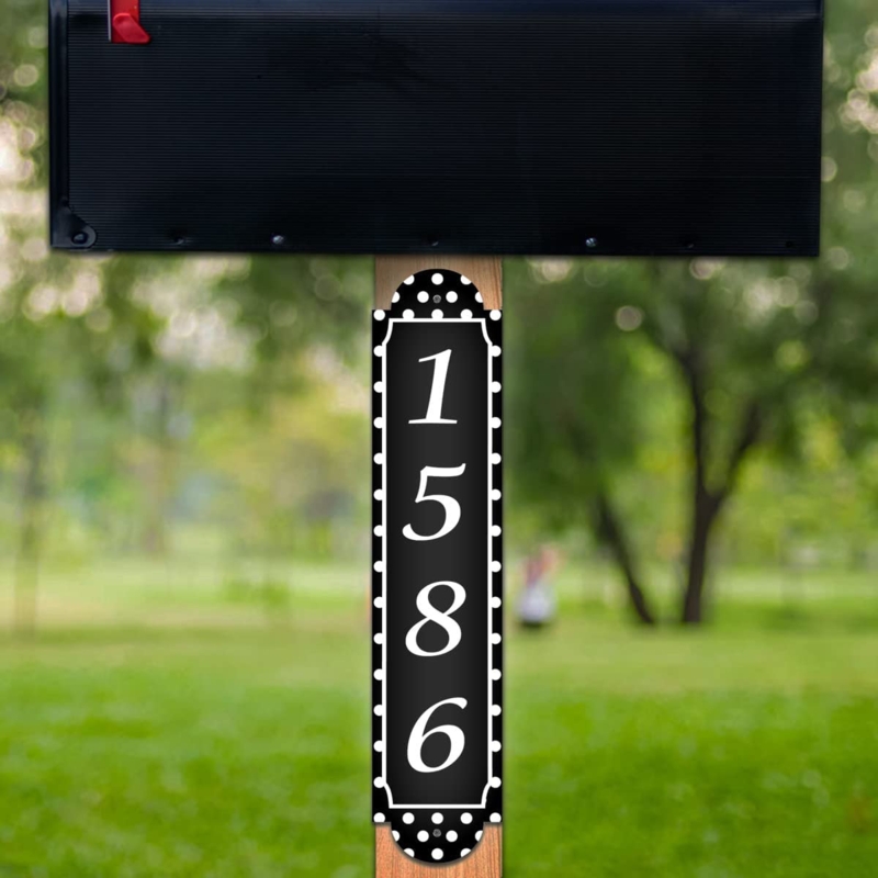 Reflective Personalized Address Number Sign