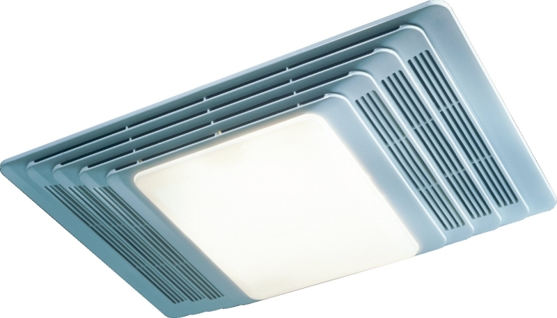 Bathroom Exhaust Fan with White Plastic Grille
