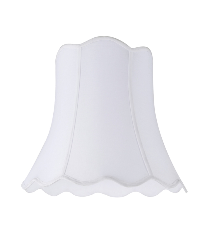 Scalloped Clip-On Bell Lamp Shade