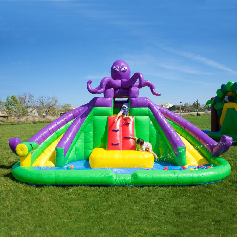 Monster Octopus Inflatable Water Slide