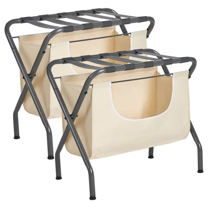 Luggage Rack with Removable Laundry Hamper