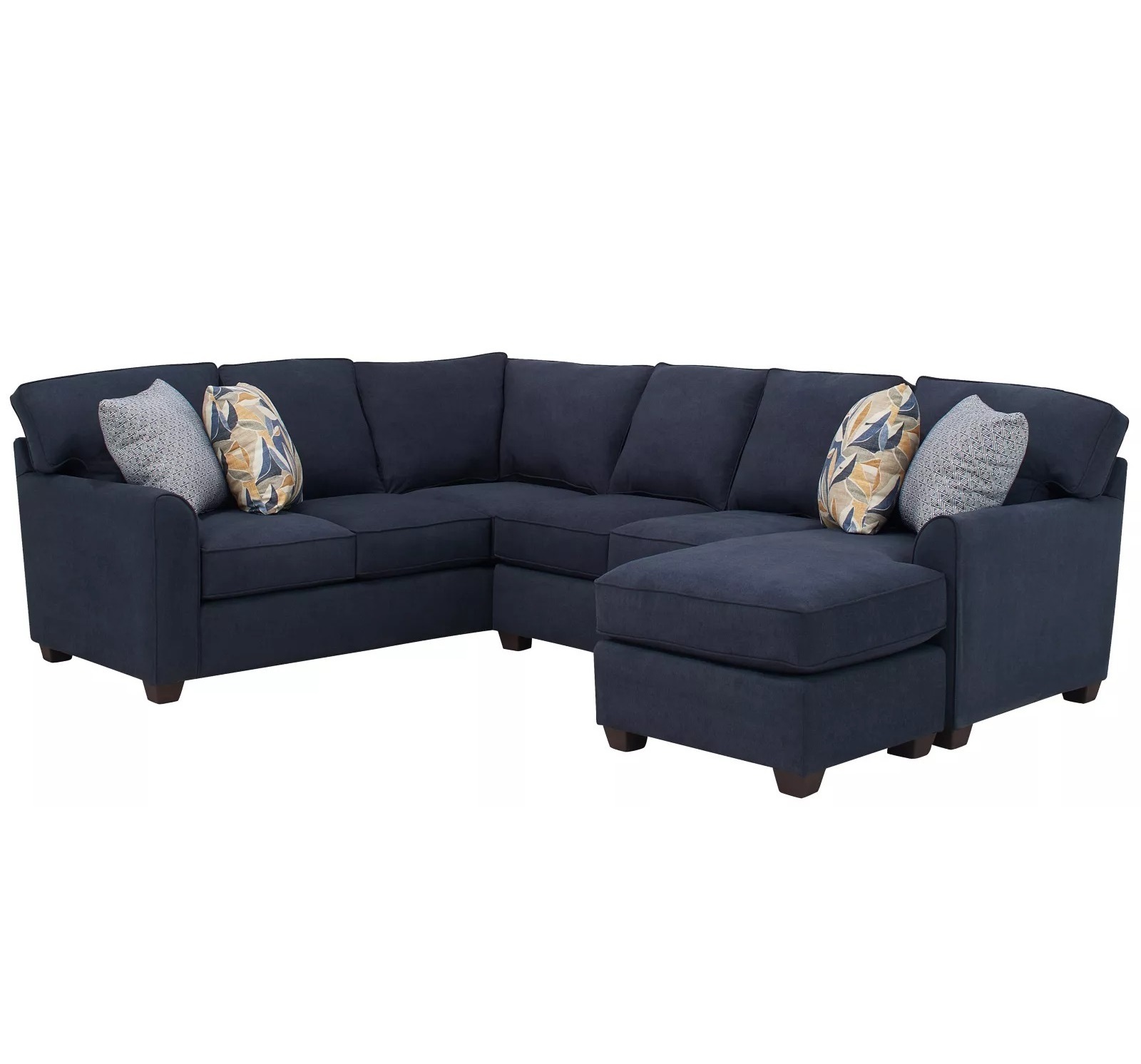2 pc Navy Blue Sectional 