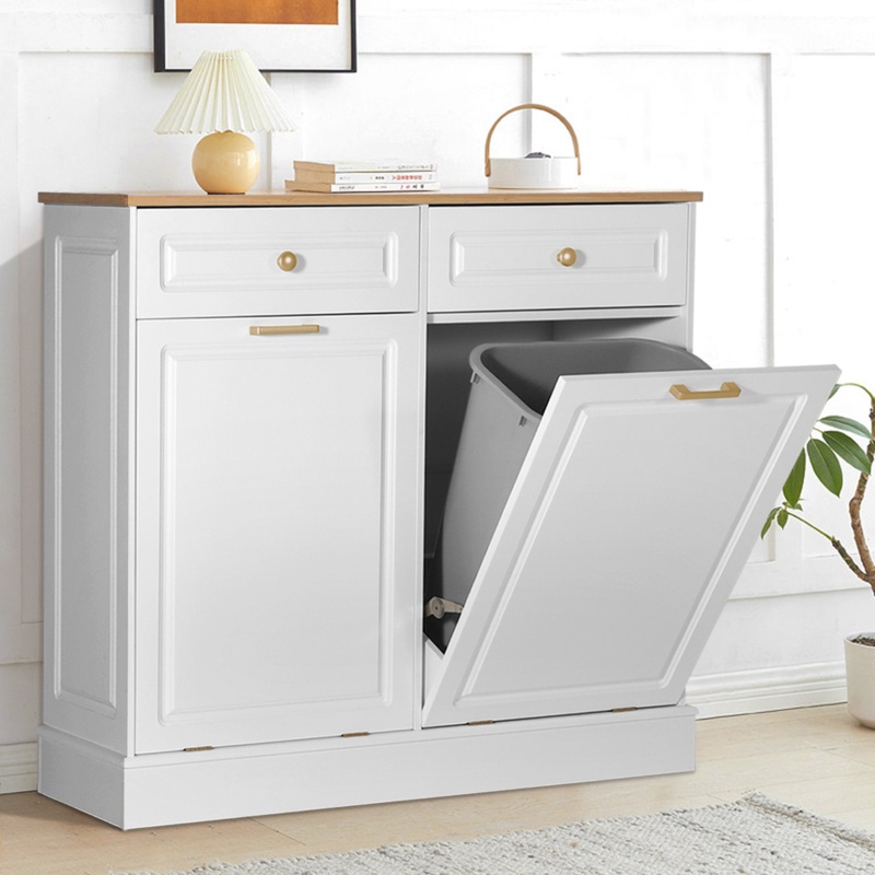 20 Gallon Opening Mechanism Cabinet Trash Can